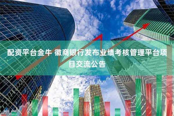 配资平台金牛 徽商银行发布业绩考核管理平台项目交流公告